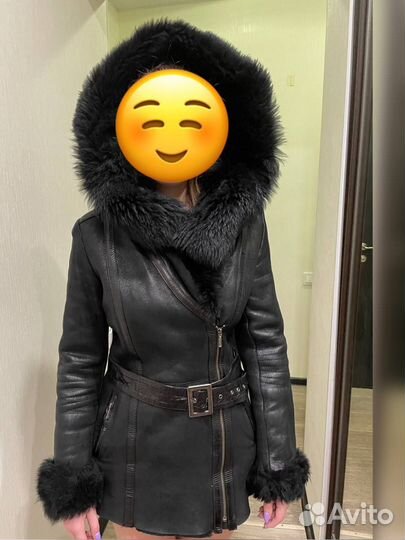 Дубленка натуральная женская 46 размера
