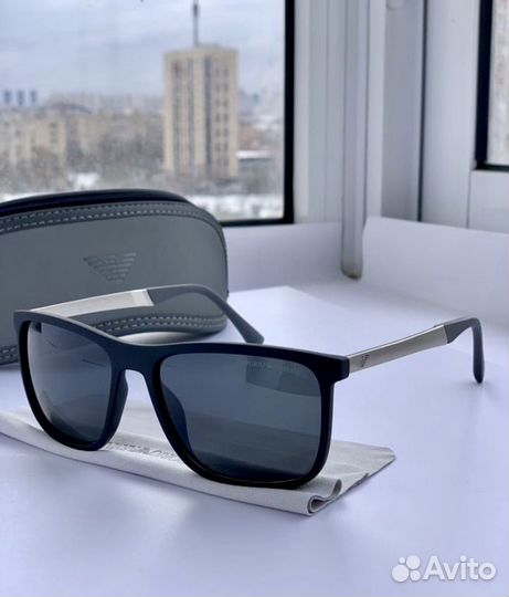 Очки emporio armani черная поляризационные