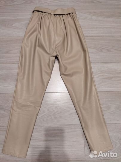 Брюки женские кожаные