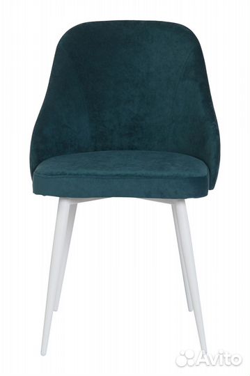 Стул амелия белый/тк. Десерт 10 морская волна