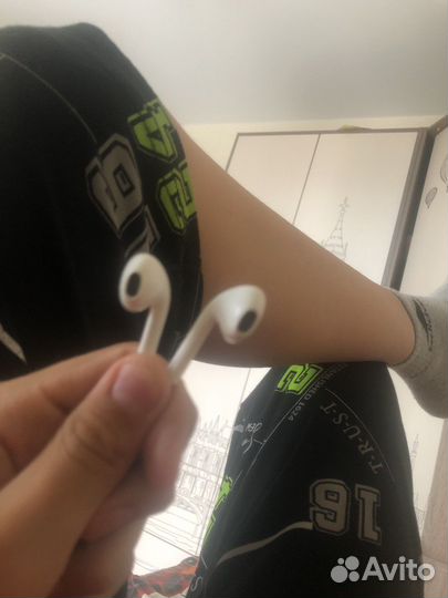 Наушники эрпоц проводные новые