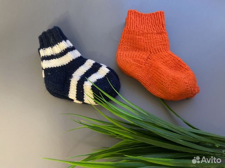 Носки шерстяные вязаные детские