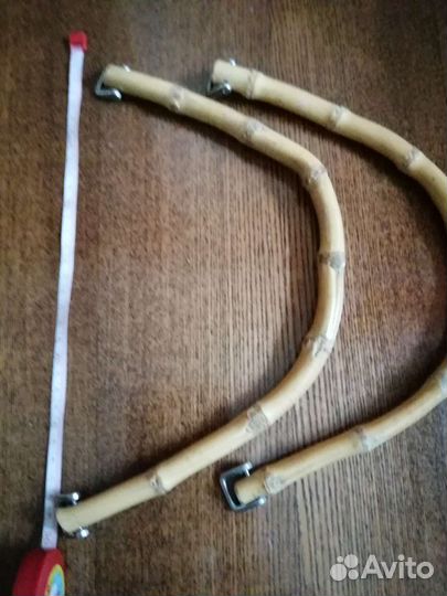 Винтажные бамбуковые ручки для сумки
