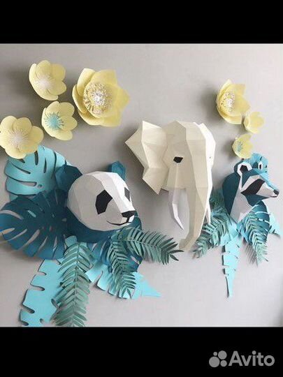 Продажа/прокат 3D фигуры бумажный декор