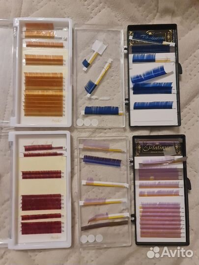 Цветные ресницы для наращивания