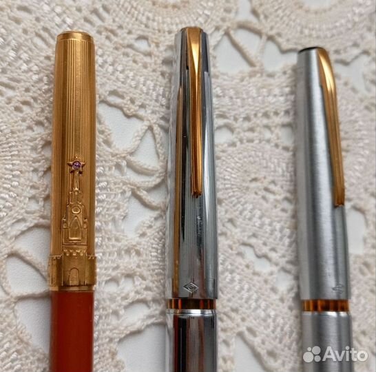 Ручки с золотыми перьями и карандаш СССР
