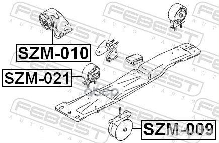 Подушка двс передняя МКПП Suzuki Baleno