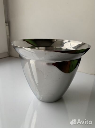 Вазочка емкость стальная для льда подставки