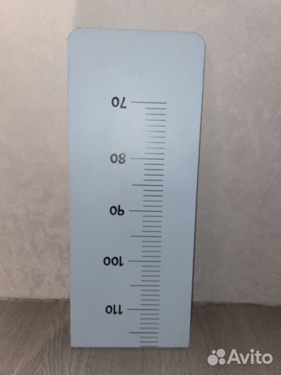 Детский ростомер медведь складной деревянный