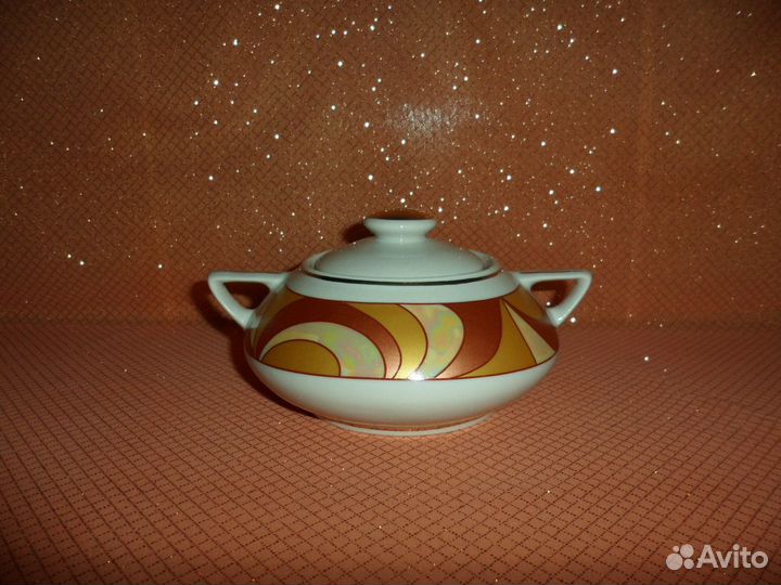 Сахарница,чашка,блюдце, Добрушский фз, Добруш,СССР