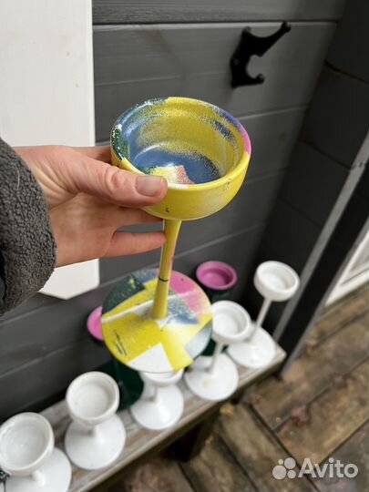 Подсвечник IKEA стекло