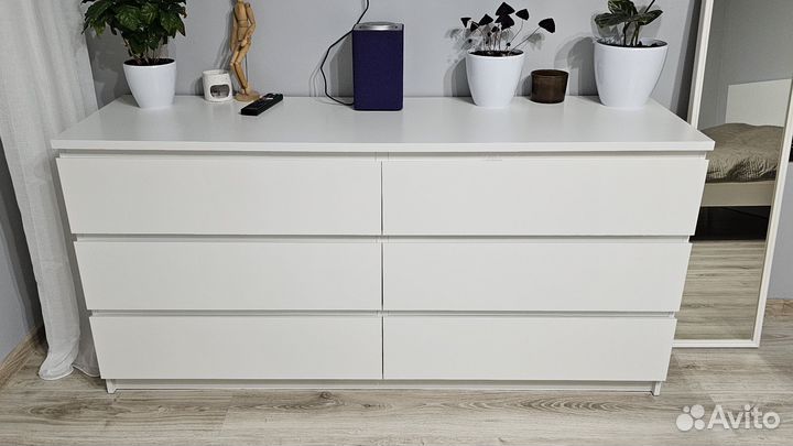 Комод IKEA мальм 6 ящиков