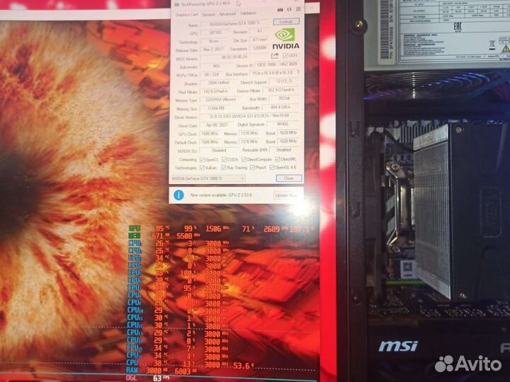 Msi gtx1080ti 11gb dx 12