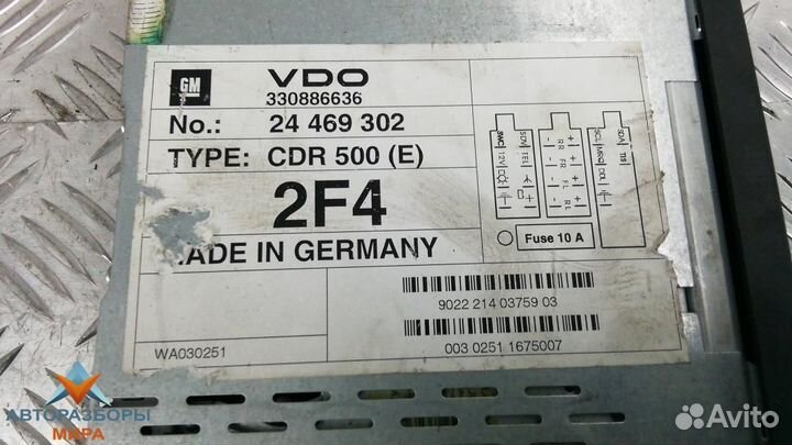 Магнитола Opel Combo 3 (C) рест. 2003 24469302