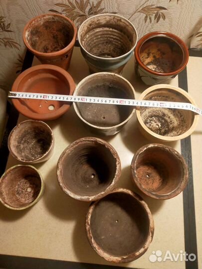 Цветочные горшки б/у