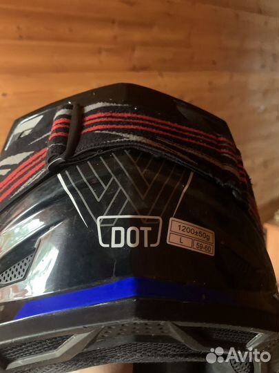 Мото шлем кроссовый