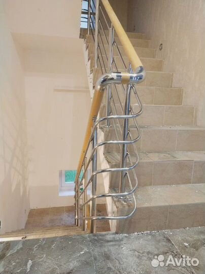 Перила из нержавеющей стали, пвх,стекло