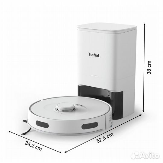 Робот-пылесос tefal rg8597wh белый