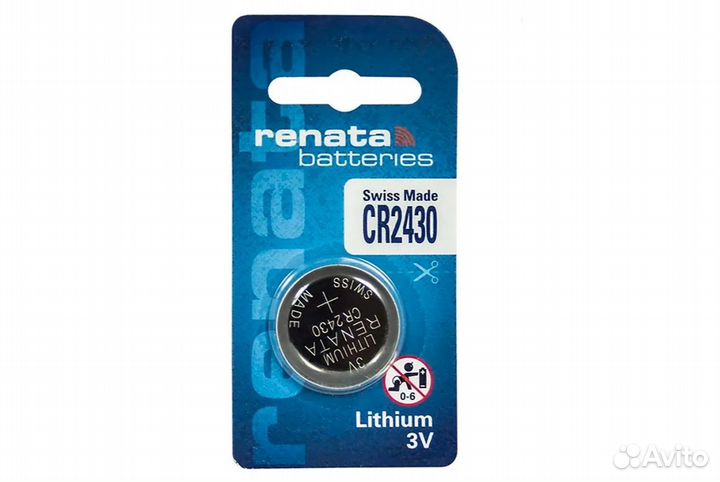 Батарейка Renata CR2430 (3В) BL-1
