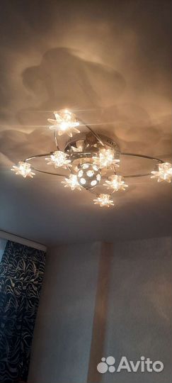Люстра потолочная светодиодная с пультом