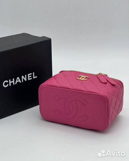 Сумка кожаная женская Chanel розовая