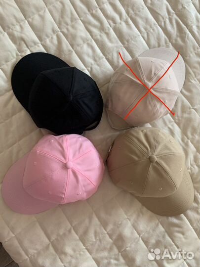 Бейсболка однотонная новая р.54-58