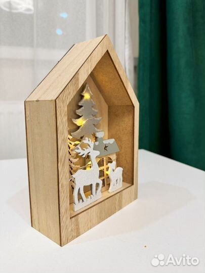 Новогодний декор с подсветкой