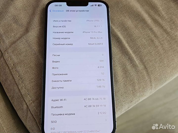 iPhone 13 pro max 128