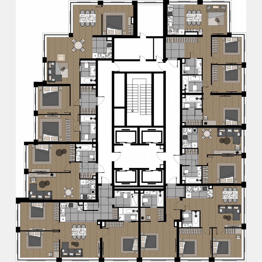 4-к. квартира, 85,4 м², 19/25 эт.