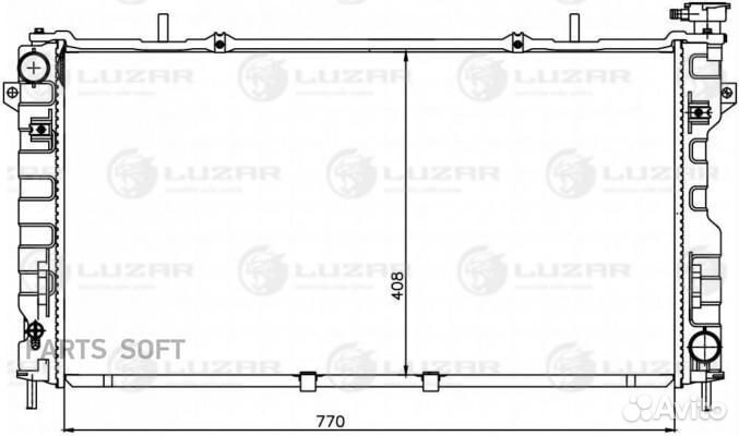 Радиатор охлаждения Додж Караван 00