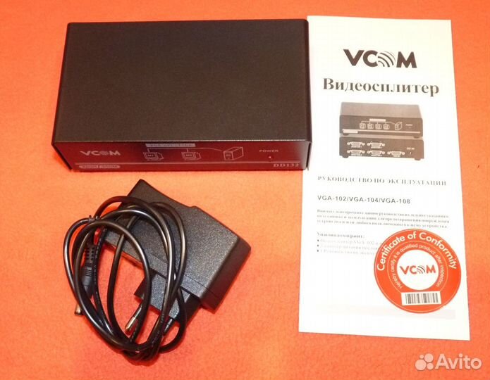 Разветвитель видеосигнала vcom VDS8015