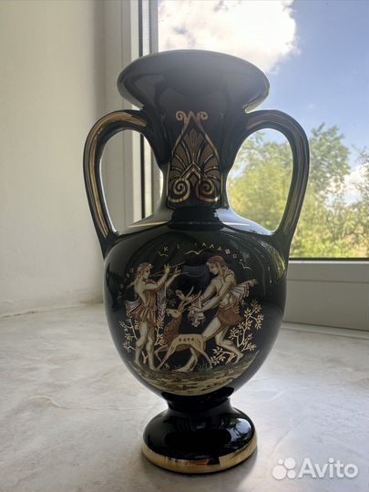 Ваза кувшинчик с греческим орнаметом