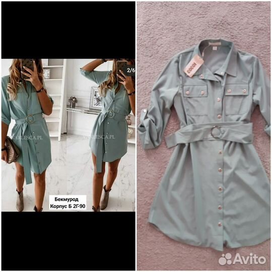 Новое платье-рубашка