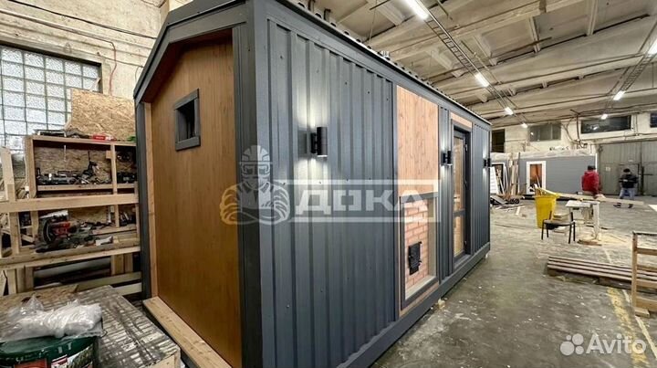 Баня мобильная с монтажом и утеплением