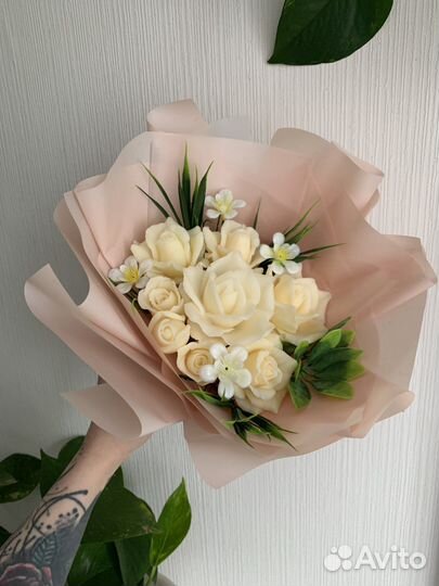 Букеты цветов из мыла сувенирный