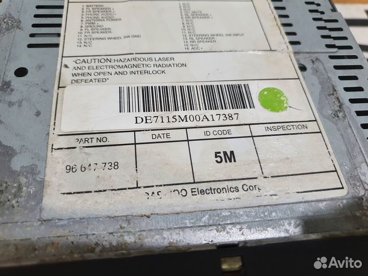 Магнитола штатная шевроле эпика 2008 год