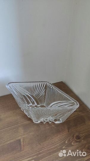 Хрустальная ваза / розетка для варенья