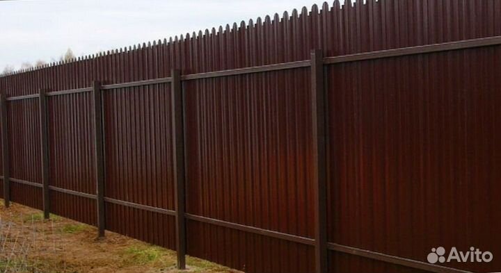 Забор из профнастила