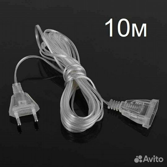 Удлинитель сетевой 10 метров на 1 гнездо