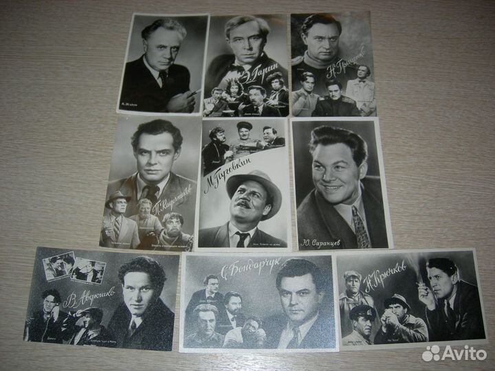 Фото-открытки артистов 40-50 гг, винтаж
