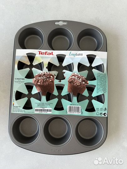 Форма для выпечки маффинов tefal
