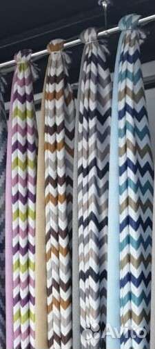 Шторы рогожка зиг заг