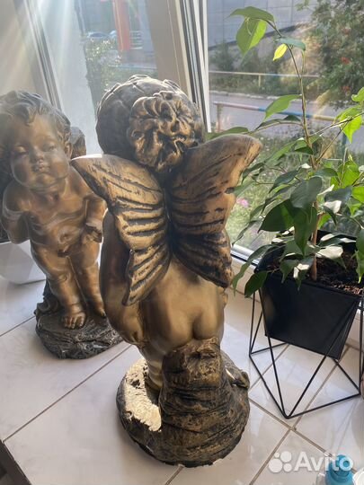 Статуэтки ангелочки из гипса