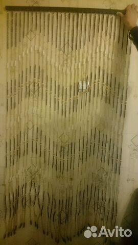 Штора деревянная в дверной проем