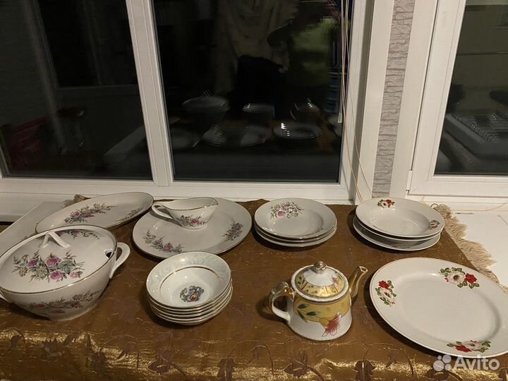 Набор столовой посуды СССР завод Ликино- Дулево