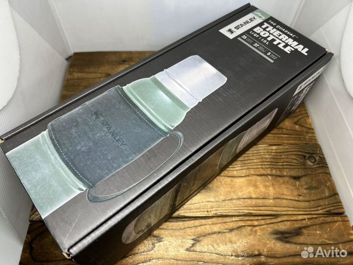 Термос Stanley QuadVac 1л зеленый