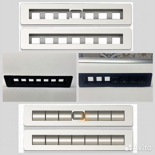 Переходная рамка в ниву под кнопки приора