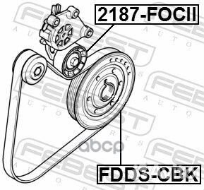 Шкив коленвала fddscbk Febest
