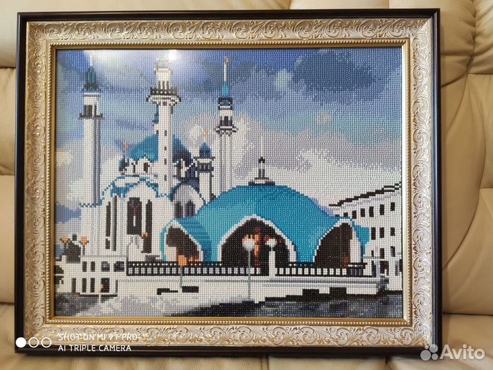 Картина алмазная мозайка под стеклом