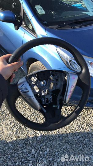 Кожаный руль для nissan note